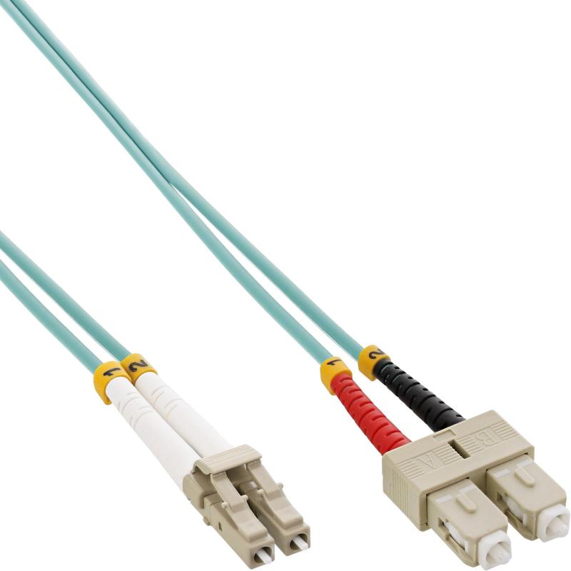 LWL Patchkabel LC/SC OM3 – Multimode Duplex, halogenfrei